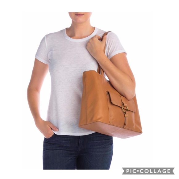 frye madison leather zipper tote